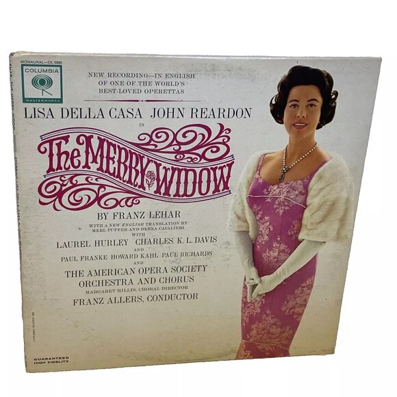 The Merry Widow (Vinyl, 1962) Columbia Masterworks OL 58801 VG+ LP Record Album - Picture 1 of 11